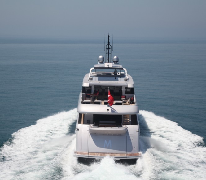 M superyacht - rear view