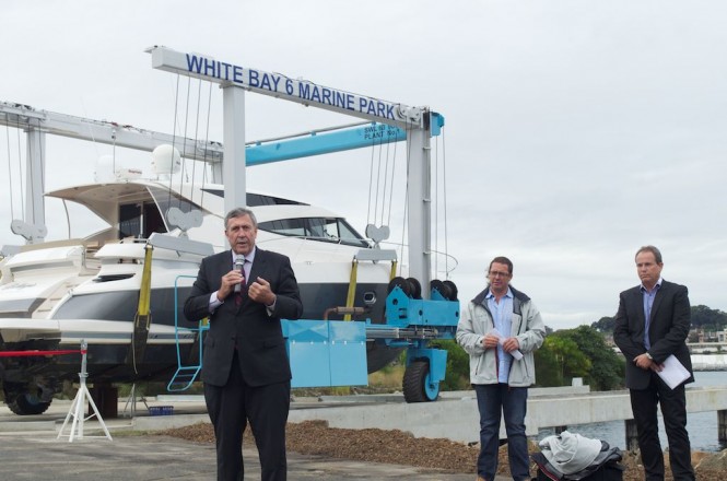 Minister for Ports Duncan Gay opening White Bay 6 Marine Park