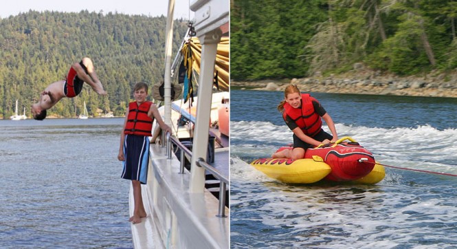 Motor yacht PACIFIC YELLOWFIN -  Having fun onboard