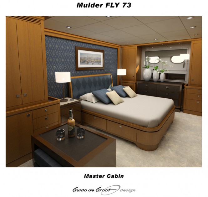 Mulder 73 Flybridge yacht Master Cabin