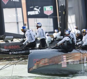 ORACLE TEAM USA SPITHILL guns for victory in the Newport AC World Series