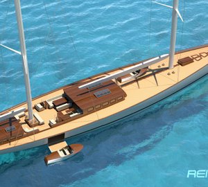 New 55m sailing yacht Design 150 concept by Reichel/Pugh Yacht Design