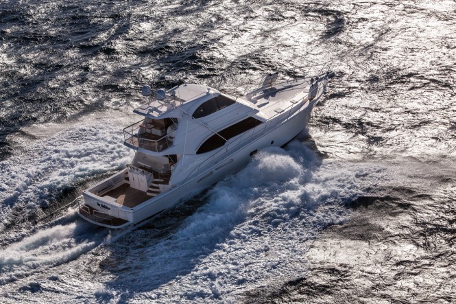 Riviera's new 75 Enclosed Flybridge yacht made her world debut at the Riviera Festival