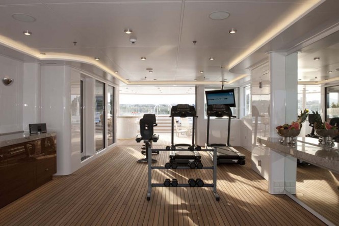 Stay fit aboard charter yacht SOLEMATE