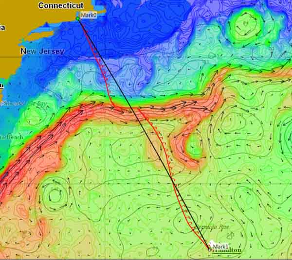Tidetech's regional oceanographic data for Newport to Bermuda Race