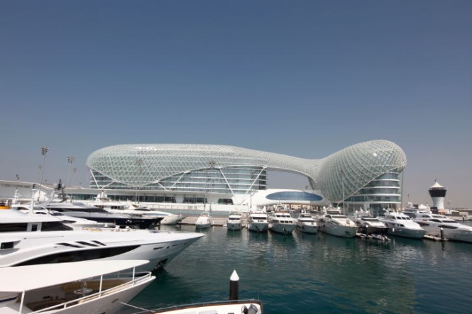 Yas Marina - an amazing superyacht marina situated in Abu Dhabi
