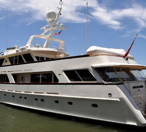 Superyachts Slojo, Endless Summer and Boo Too at Dennis Conner's North Cove