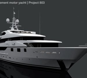 Andrew Winch designed 60m CMN motor yacht Project 803 for sale