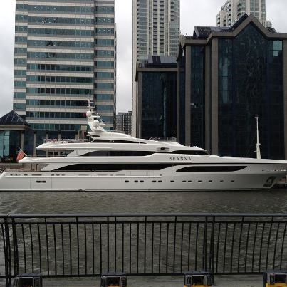 65m Benetti luxury superyacht Seanna in London
