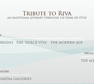 A new website by Riva Yachts celebrating its 170th anniversary