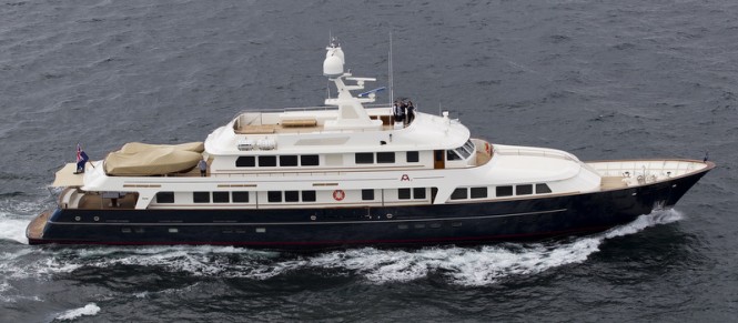 A2 superyacht on her maiden voyage