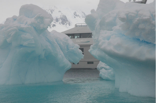 Big Fish superyacht - Antarctica - January 2011 - Photo by Aquos Yachts