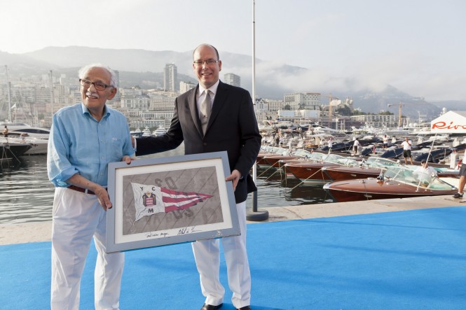 Carlo Riva and Prince Albert II -  ©Alberto Cocchi