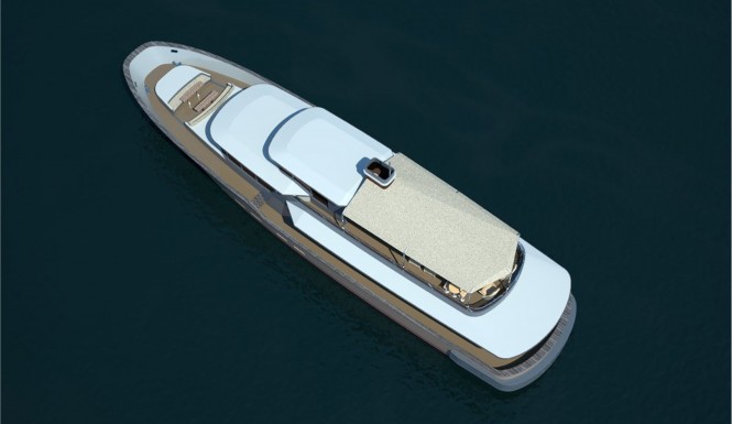 Castle superyacht - view from above