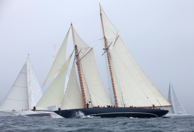 Competing superyachts in the 3rd Pendennis Cup - Racing Day 1 Competing superyachts in the 3rd Pendennis Cup - Racing Day 1
