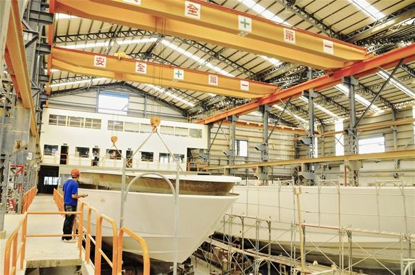 Horizon's luxury yacht manufacturing facility