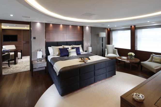 Hull No. 1 luxury yacht Imperial Princess - Owner's Suite