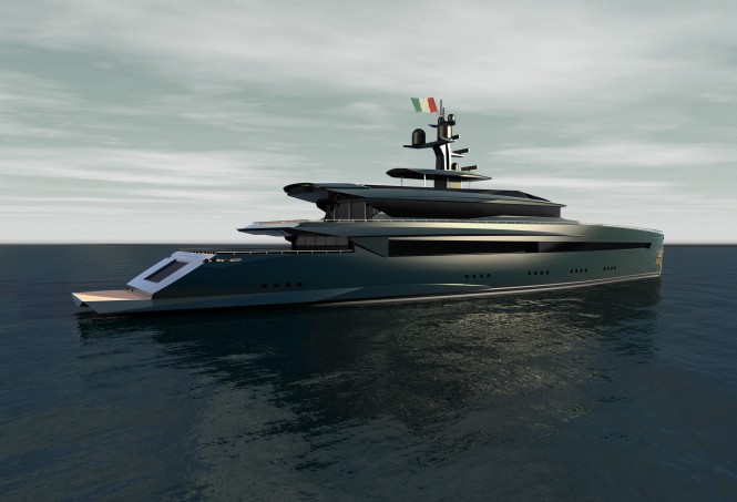 Impervia superyacht - side view