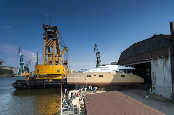 Launch of the Sunreef 82 Double Deck superyacht Houbara Launch of the Sunreef 82 Double Deck superyacht Houbara