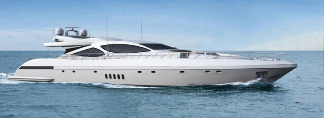 Luxury motor yacht Mangusta 110
