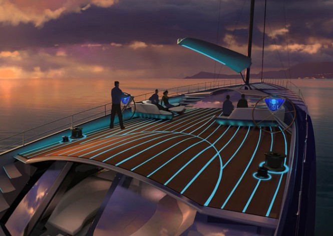 Luxury yacht EXO concept - Deck