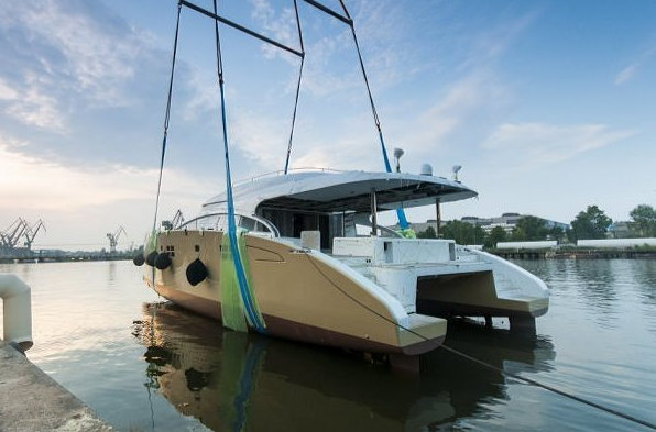 Luxury yacht Houbara - rear view Luxury yacht Houbara - rear view