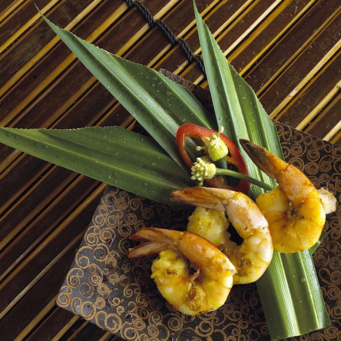 Mouthwatering dishes - charter yacht Silolona