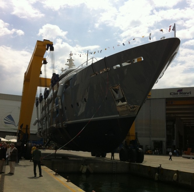 Mulder designed 46m Rossinavi motor yacht 2 Ladies (hull FR025) at her launch
