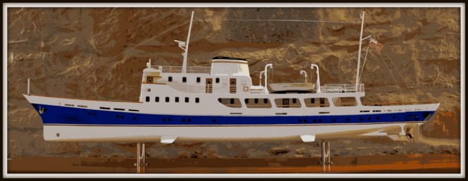 New restoration project of the 52m historical motor yacht AMBRIABELLA by Quaiat Yard