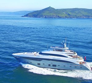 Princess 40M superyacht IMPERIAL PRINCESS on her maiden voyage