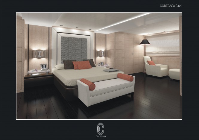 Superyacht Hull C 120 by Codecasa Owners Cabin