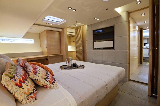 Superyacht I AMSTERDAM Owners Cabin view forward Photo Credit Bildbolaget DuVi 2012