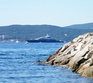 134m  Luxury Yacht SERENE spotted cruising the French Riviera