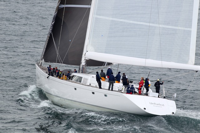 Superyacht Unfurled currently leading in Class 2