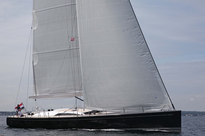 Swan 80 superyacht I AMSTERDAM Sailing Upwind Photo Credit: Per Heegaard 2012