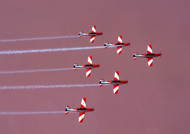 The RAAF Roulettes will be a daily major attraction at the 2012 Gold Coast International Marine Expo