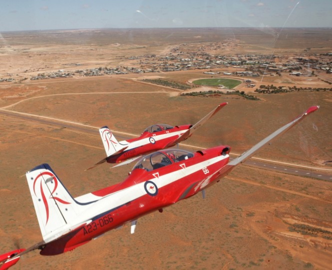 The RAAF Roulettes will fly in formation only three metres apart in a spectacular aerobatics display