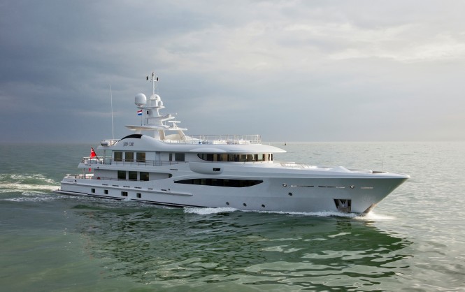 The first Amels LE180 superyacht STEP ONE to make her debut at Monaco Yacht Show 2012