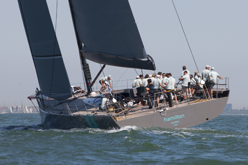 WallyCento superyacht Hamilton - the overall winner of the 2012 Superyacht Cup Cowes