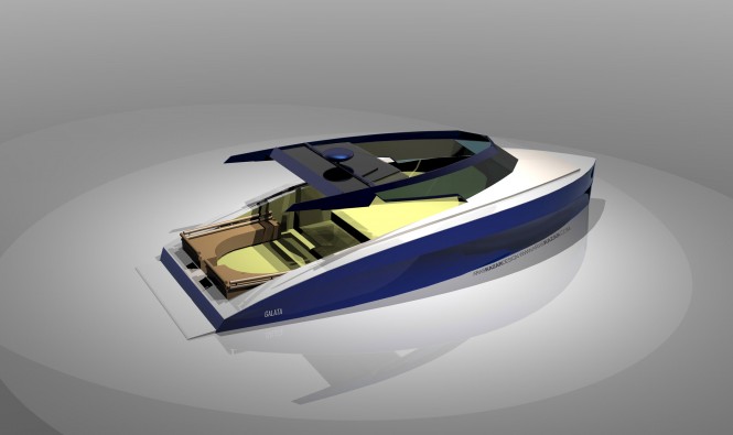 Yacht Galata - view from above