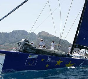 Superyacht Esimit Europa 2 competes in the 2012 Palermo - Monte Carlo regatta