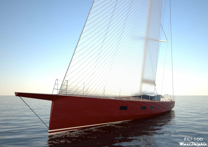 100ft luxury yacht FC100 by Maxi Dolphin