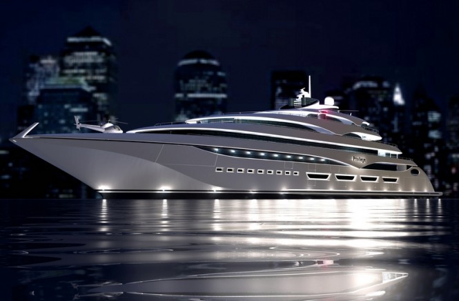 127m megayacht Privilege One currently in build at the Privilege Yard