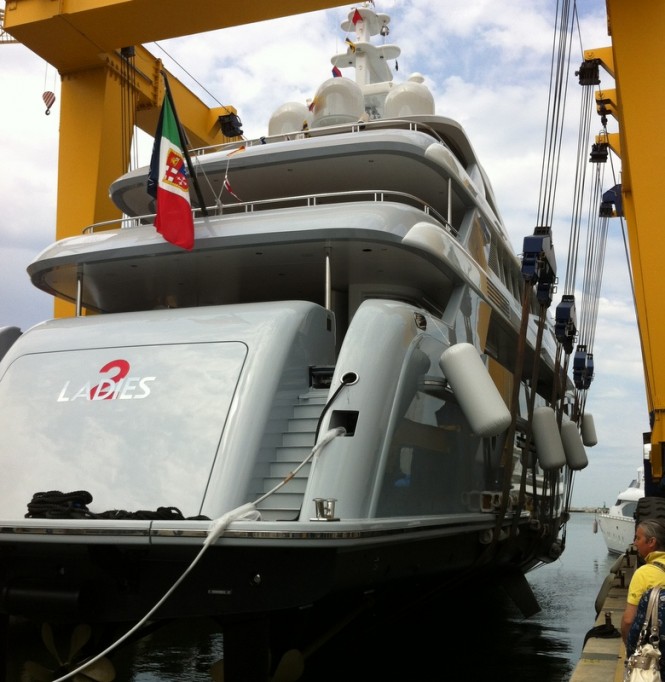 46m 2 Ladies superyacht by Rossinavi at launch