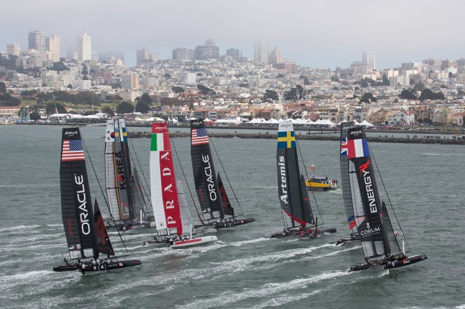 Practice session in San Francisco Bay