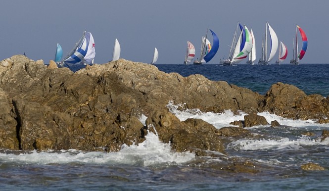 Fleet racing at the Rolex Swan Cup in Sardinia Fleet racing at the Rolex Swan Cup in Sardinia