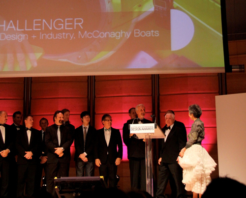 James Cameron accepting the award - Photo Credit: Design+Industry