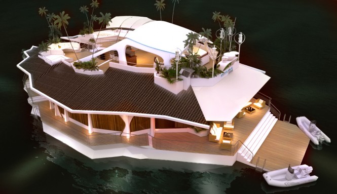Luxury yacht Orsos Island concept