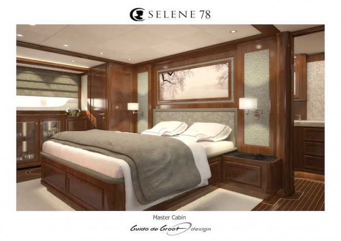Motor yacht Selene 78 - master cabin
