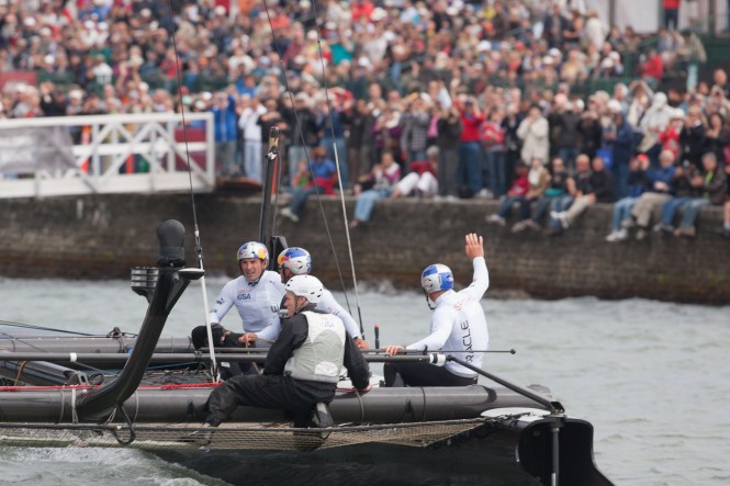 ORACLE TEAM USA taking the leading position on Day 2 ORACLE TEAM USA taking the leading position on Day 2